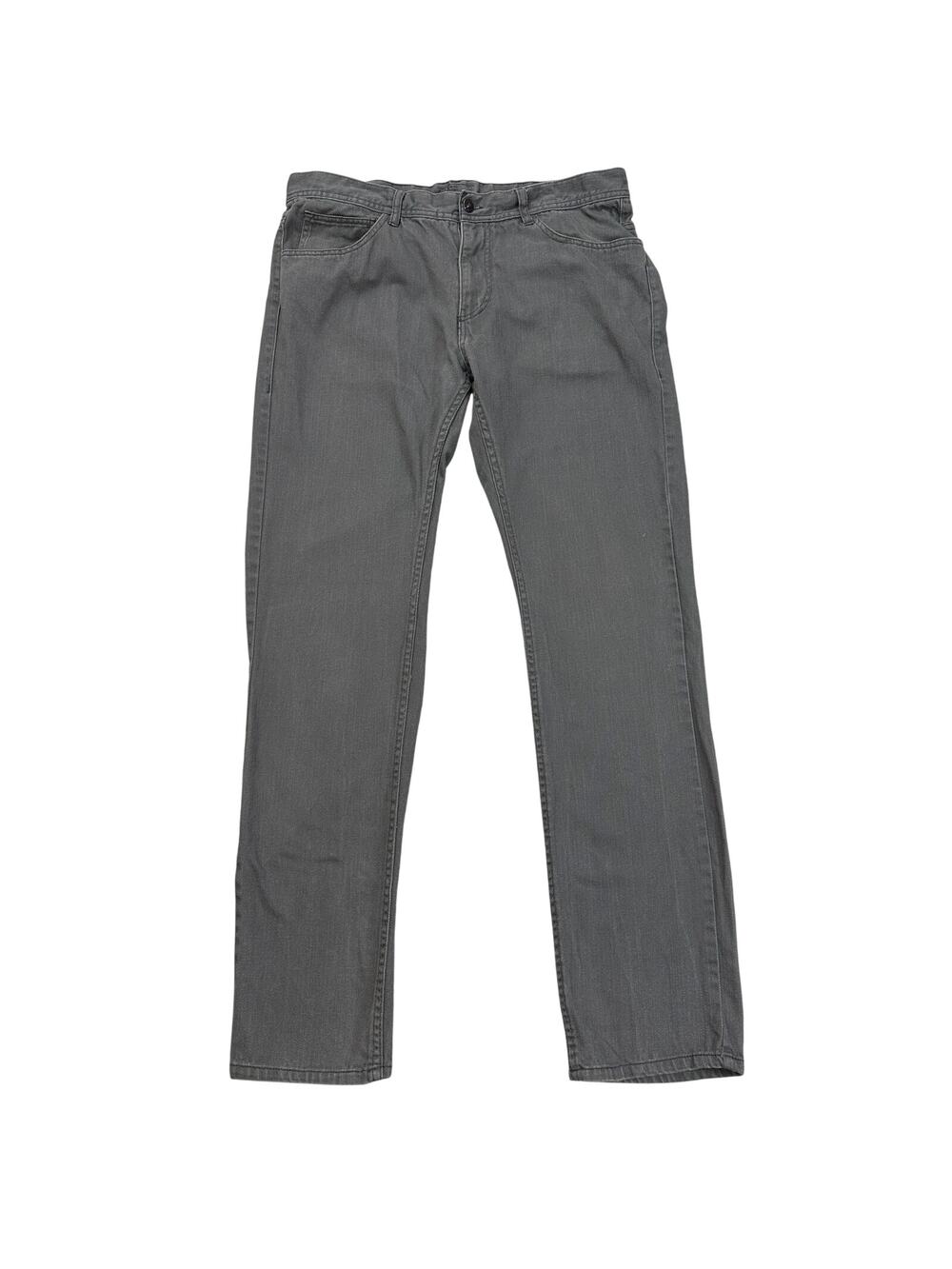 Divided Jeans H&M Slim Straight Mens 36 Gray Mid Rise Denim Casual Streetwear